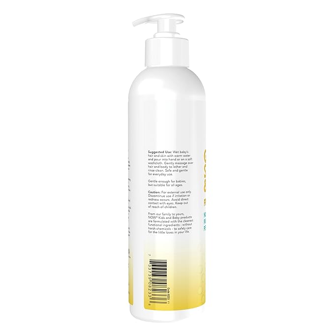 Gentle Baby Shampoo & Wash,  Fragrance Free, 8 fl oz (237 ml) by NOW