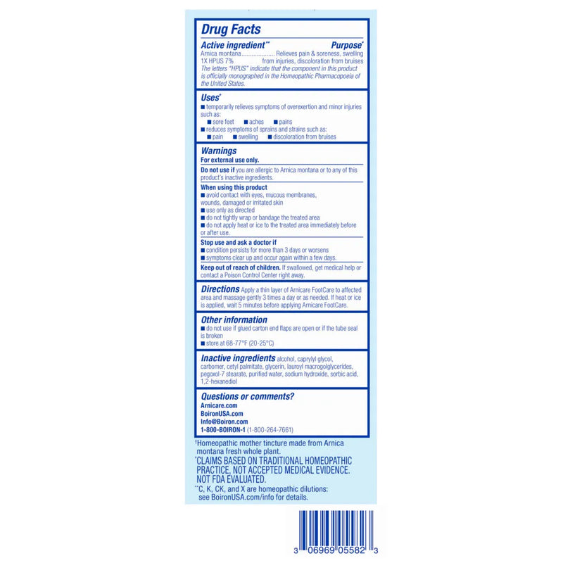 Arnicare FootCare Cream 4.2 oz (120 g) by Boiron
