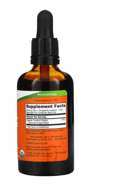 Turmeric Extract Liquid, Organic - 2 fl. oz. by NOW