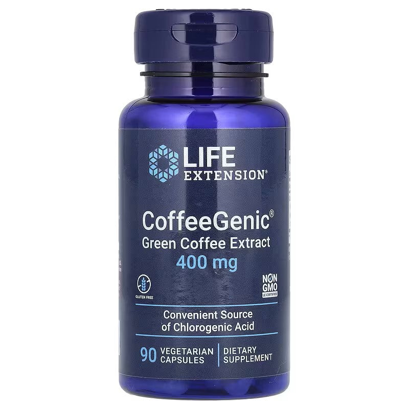 CoffeeGenic Green Coffee Extract 400 mg 90 Vegetarian Capsules