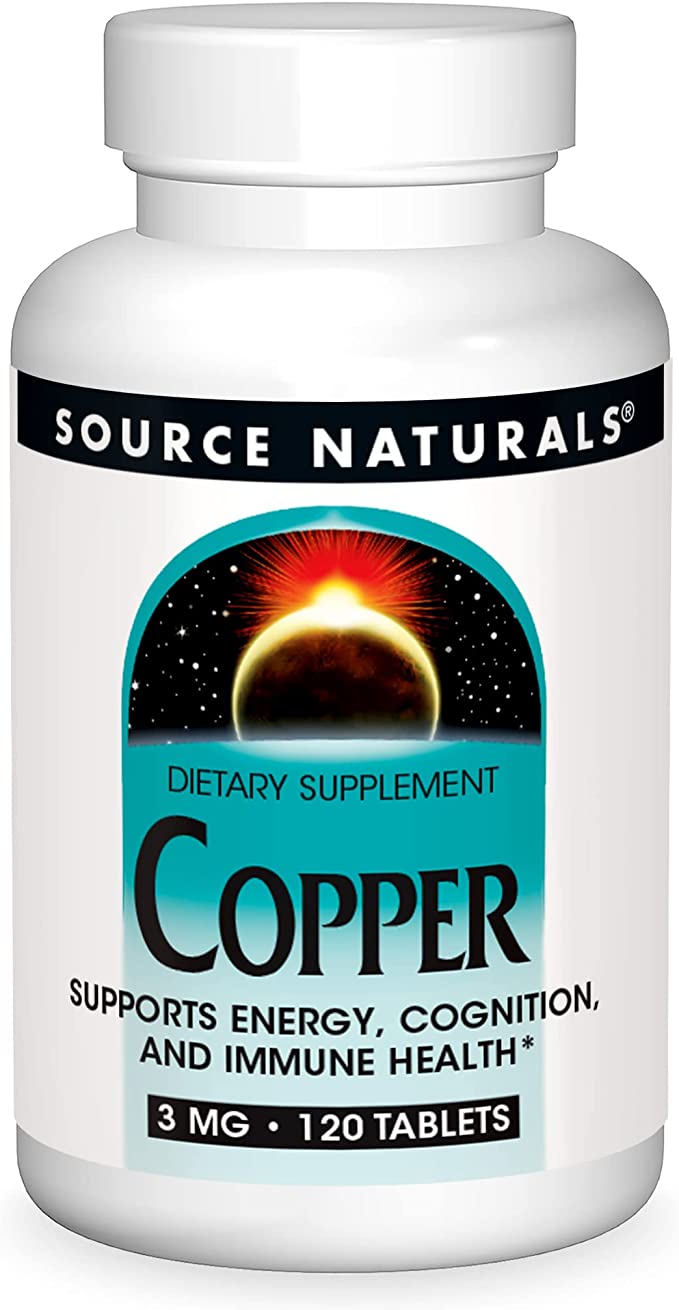 Source Naturals Copper (3mg) 120 tabs