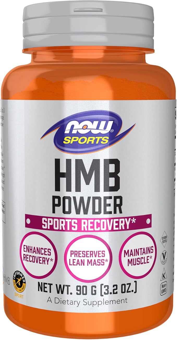 HMB Powder, Sports Recovery, 3.2 oz (90 g) by NOW Sports