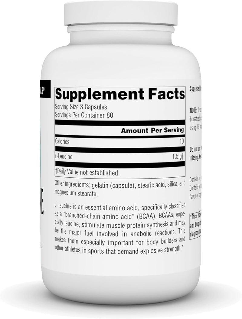 L-Leucine, 500 mg, 240 Capsules by Source Naturals
