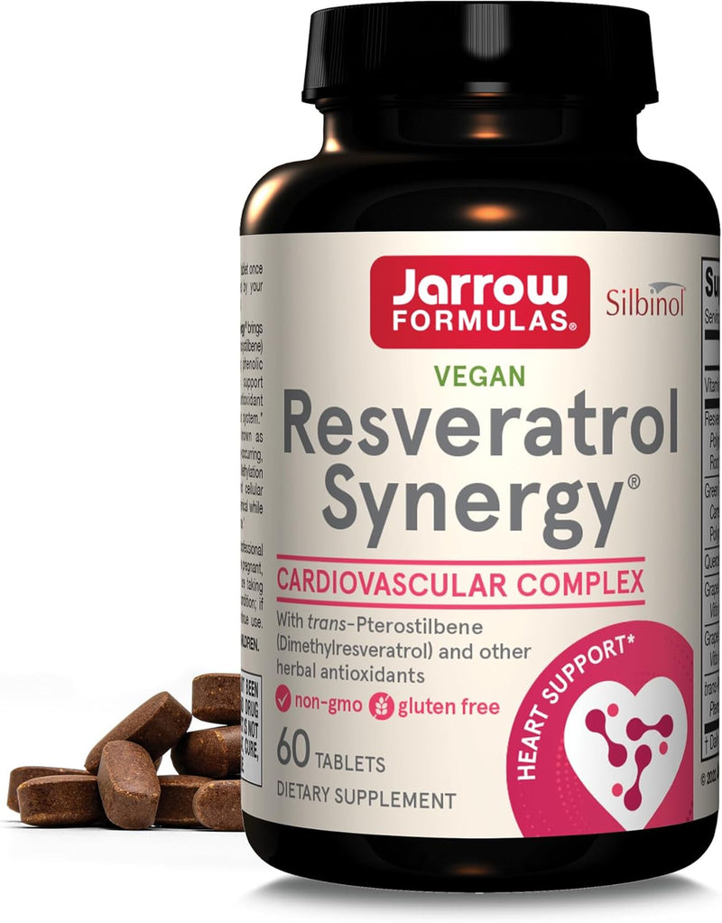Resveratrol Synergy 200 mg Total Resveratol 60 Tablets