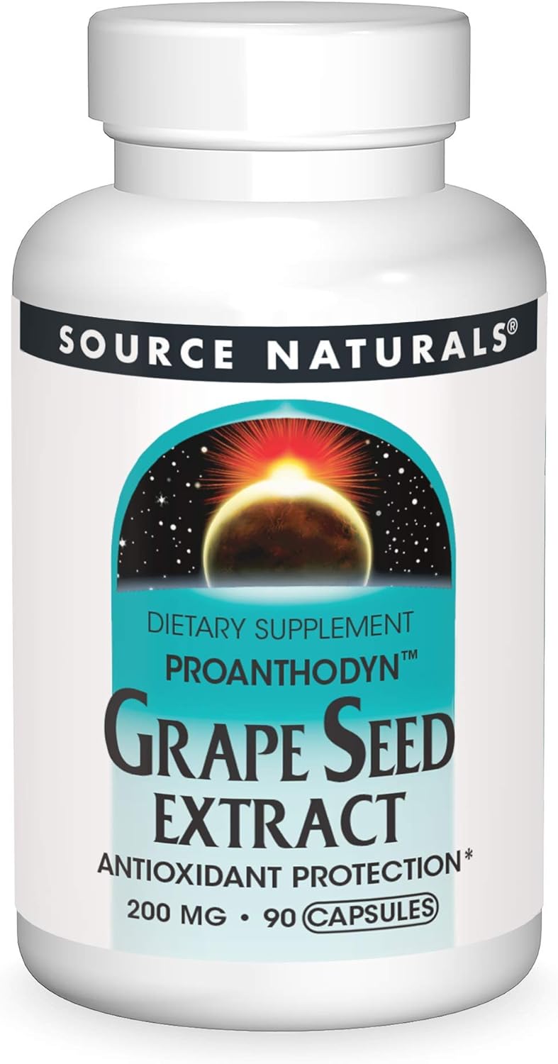 Grape Seed Extract, 200 mg - 90 Capsules by Source Naturals