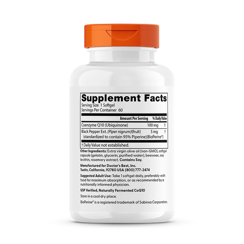 High Absorption CoQ10 100 mg 60 Softgels