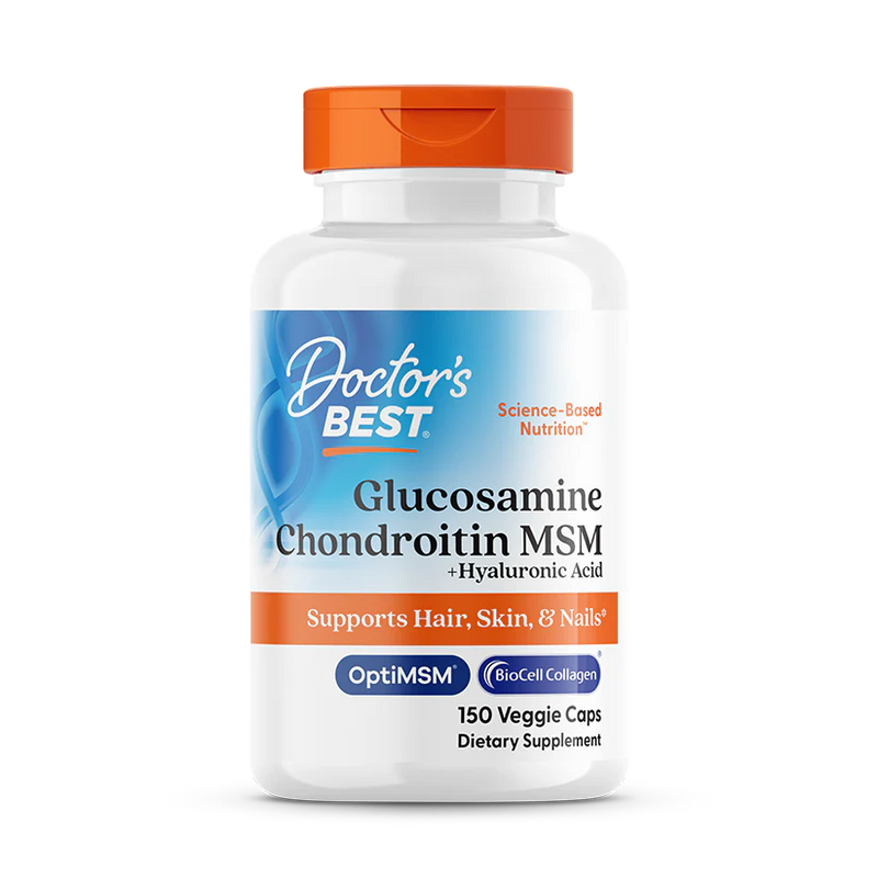 Glucosamine Chondroitin MSM + Hyaluronic Acid, 150 Veggie Caps