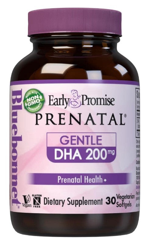 Early Promise Prenatal Gentle DHA 200 mg 30 Softgels, by Bluebonnet