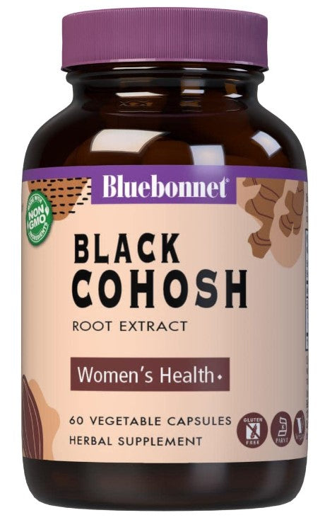 Black Cohosh Root Extract, 250 mg 60 Vegetable Capsules, by Bluebonnet