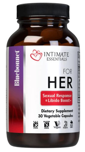 Intimate Essentials For Her Sexual Response & Libido Boost, 30 Veg Capsules - by Bluebonnet