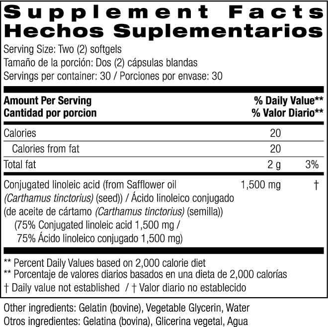 CLA 1500 mg 60 Softgels