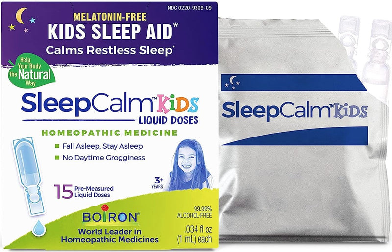 SleepCalm® Kids Liquid Doses - 15 Pre-Measured Doses, .034 fl oz (1 mL) each, by Boiron