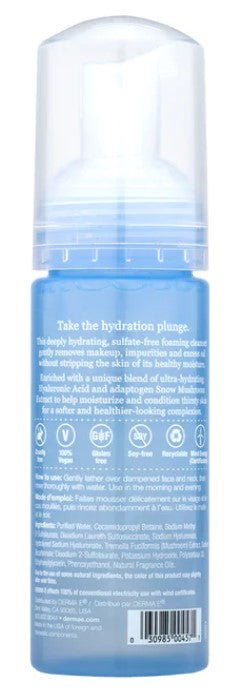 Ultra Hydrating Alkaline Cloud Cleanser, 5.3 fl oz (157 ml), by DERMA-E