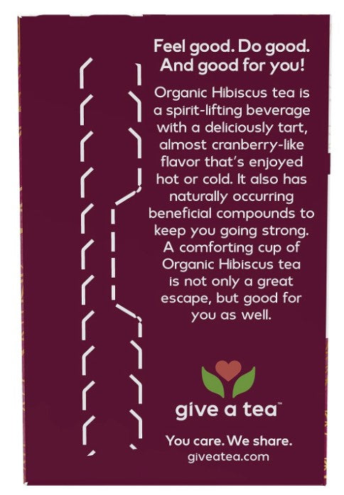 Organic Hibiscus Tea - 24 Tea Bags, 1.7 oz (48 g), by NOW