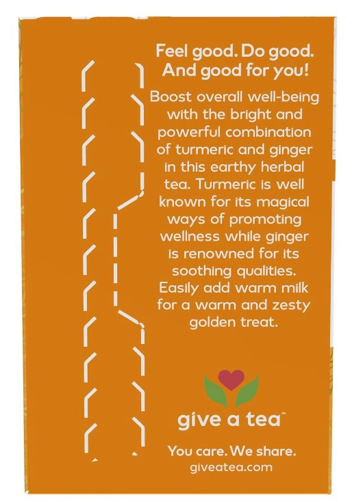 Turmeric Ginger Tea, Organic - 24 Tea Bags 1.7 oz (48 g), by Now Foods