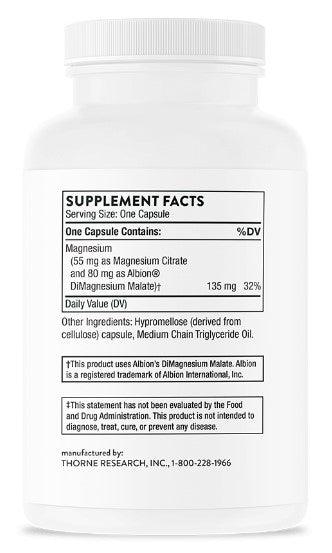 Magnesium CitraMate, 90 Capsules, by Thorne