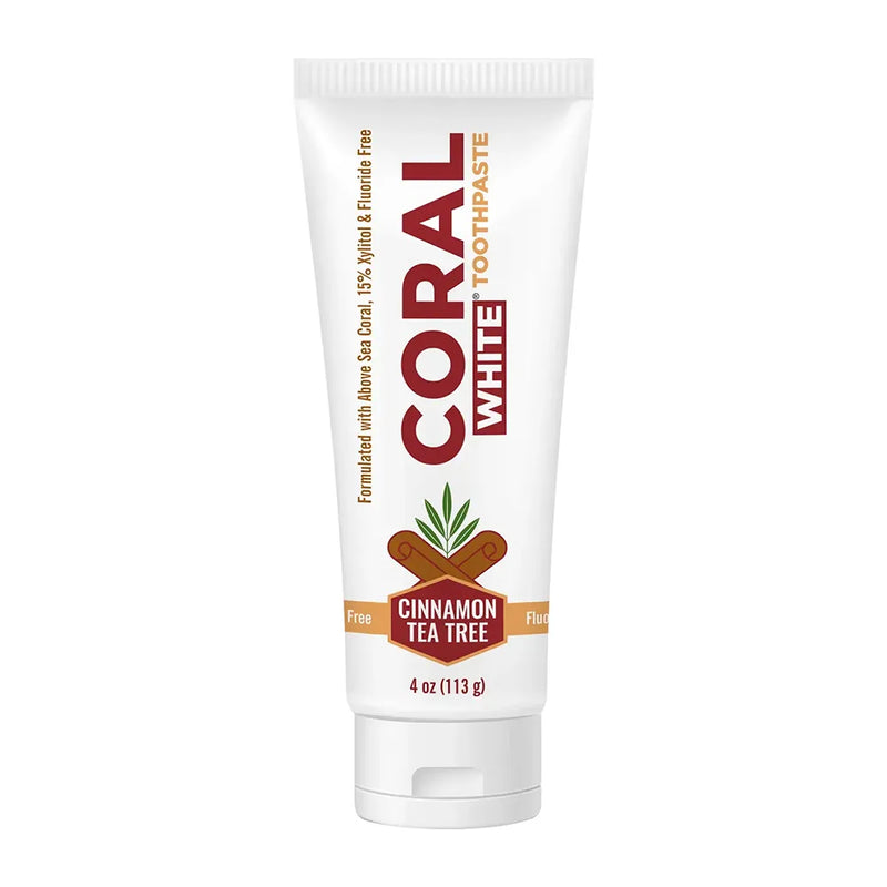 Coral White Fluoride Free Toothpaste Cinnamon Tea Tree (4oz)