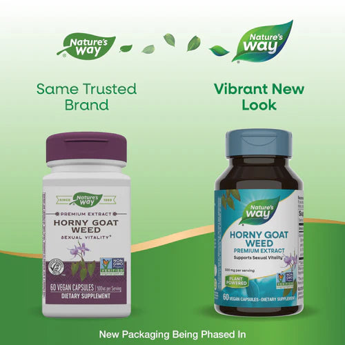 Horny Goat Weed Standardized 60 Vegetarian Capsules