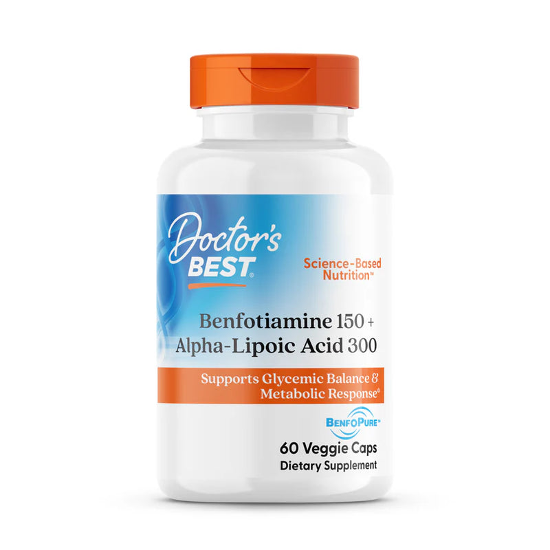 Benfotiamine 150 + Alpha Lipoic Acid 300 60 Veggie Caps