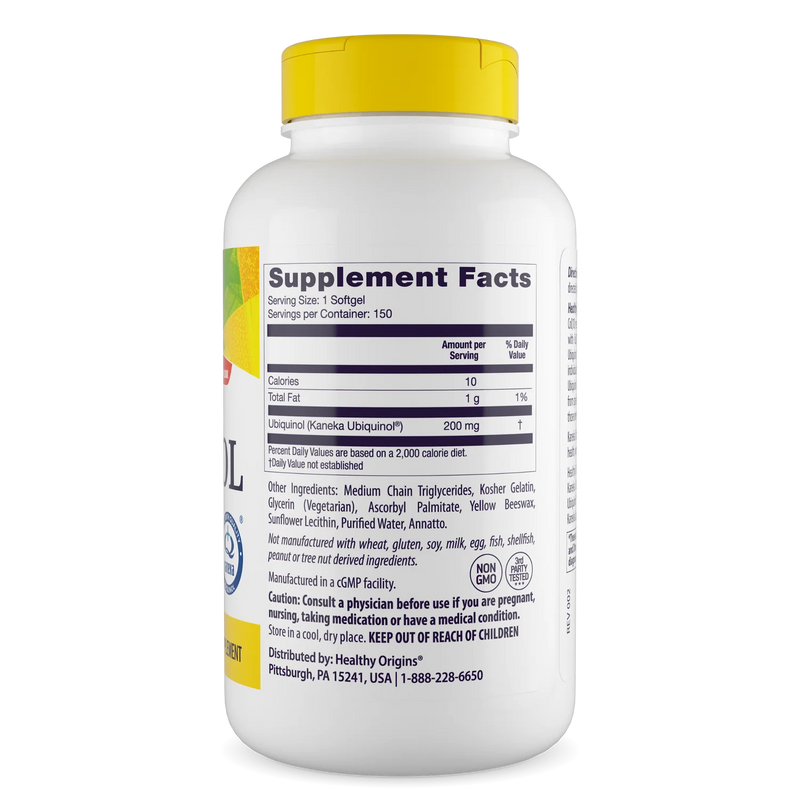 Ubiquinol 200 mg 150 Softgels
