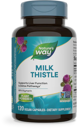 Milk Thistle Standardized 120 Veg Capsules by Nature&