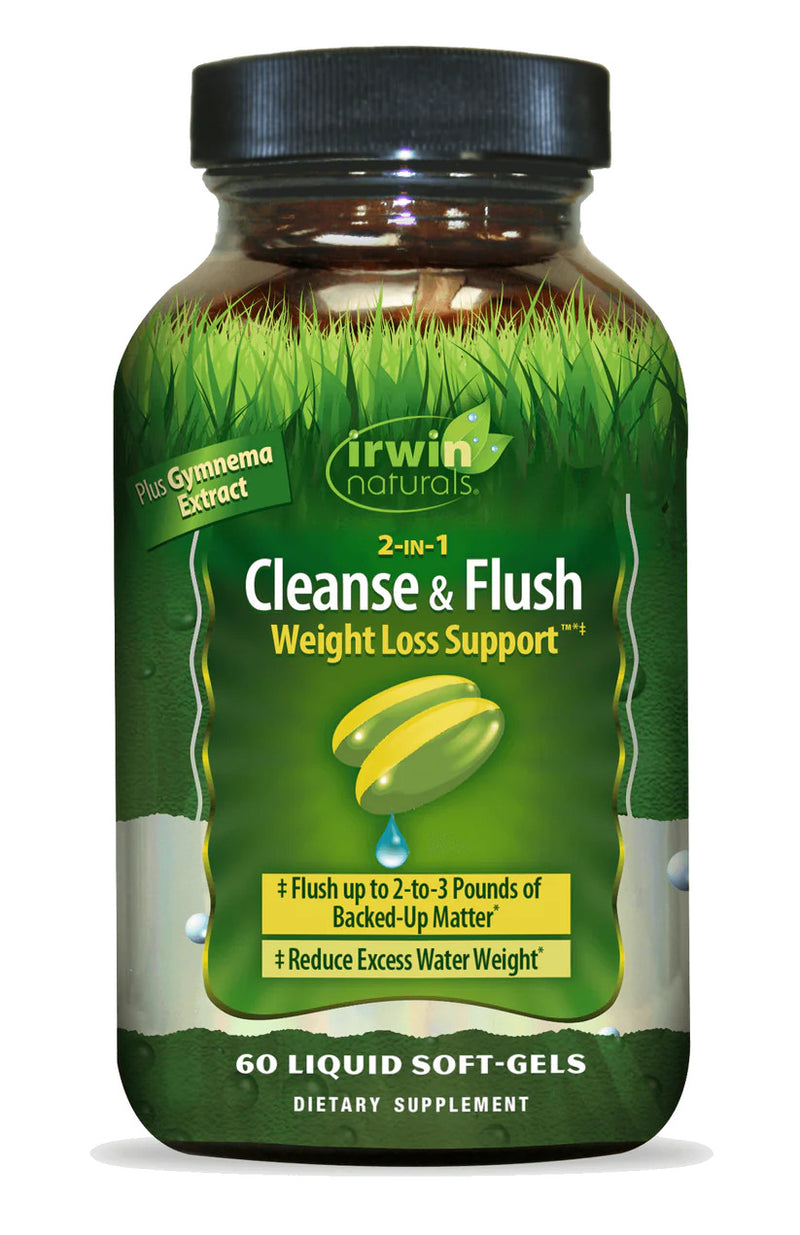 2-in-1 Cleanse & Flush Weight Loss Support 60 Liquid Softgels