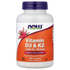 Vitamin D3 & K2, 45 mcg  240 Capsules by NOW