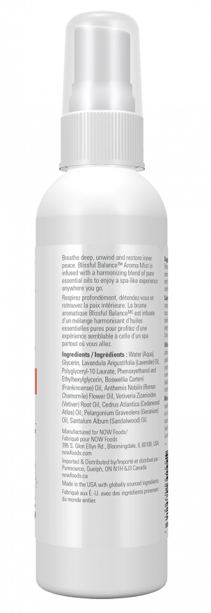 Blissful Balance Aroma Mist 4 fl oz (118 mL) by NOW Essential Oils