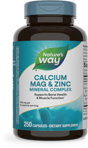Calcium Mag & Zinc Mineral Complex 250 Capsules by Nature&
