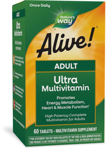 Alive! Once Daily Multi-Vitamin Ultra Potency 60 Tablets