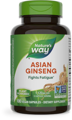 Asian Ginseng, 560 mg, 100 Vegan Capsules by Nature&