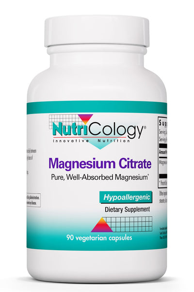 Magnesium Citrate 90 Vegetarian Capsules by Nutricology best price