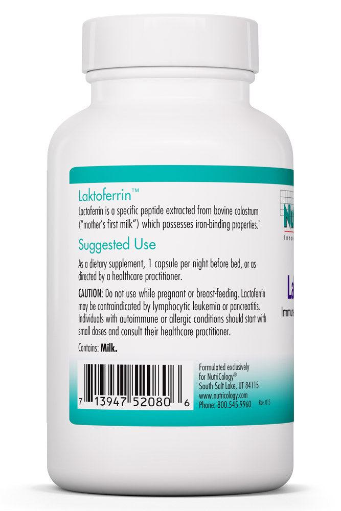 Laktoferrin 120 Vegetarian Capsules by Nutricology best price