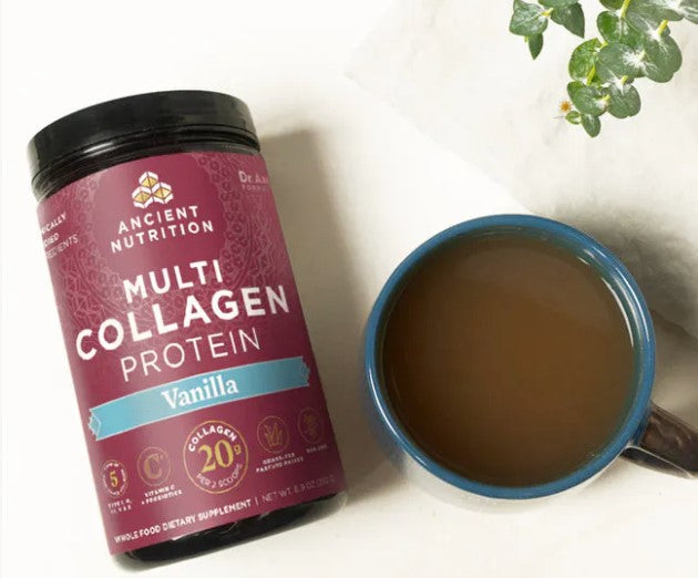 Multi Collagen Protein, Vanilla, 16.7 oz (1.04 lb), by Ancient Nutrition