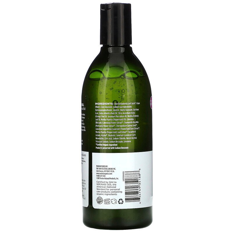 Bath & Shower Gel Peppermint 12 fl oz by Avalon Organics Best Price