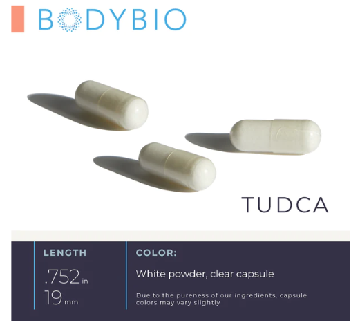 TUDCA Tauroursodeoxycholic Acid Supplement - 60 Capsules, by BodyBio