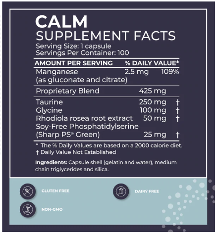 BodyBio Calm, 60 Capsules