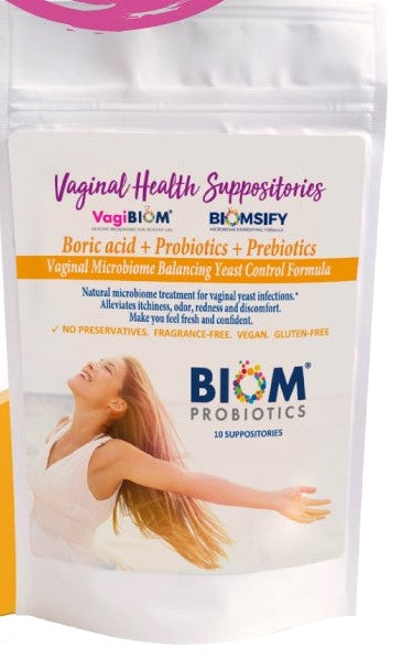 Boric Acid+Probiotics+ Prebiotics 10 Suppositories