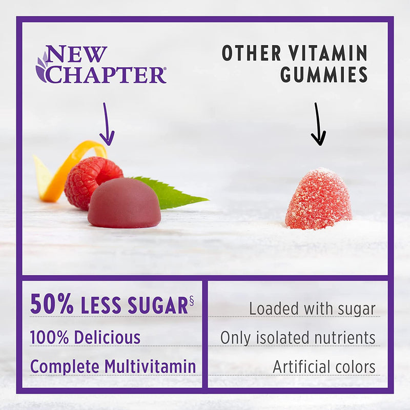 Kids Multivitamin Gummy Berry Citrus by New Chapter 50% Less Sugar