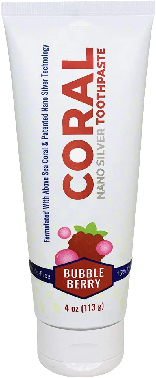 Coral Nano Silver Bubble Berry Toothpaste - 4oz