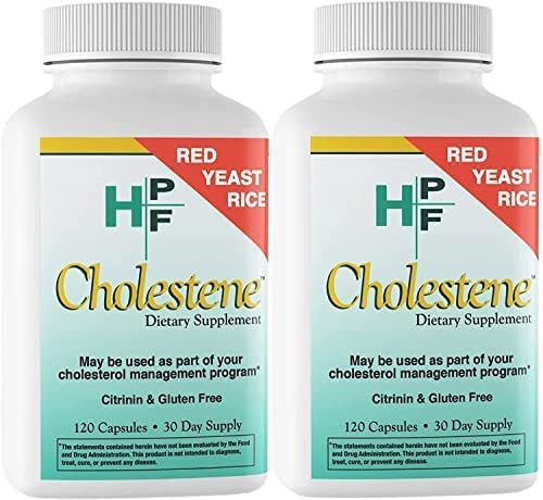 HPF Cholestene Red Yeast Rice 120 Capsules - 4 pack - B071VHGXWP