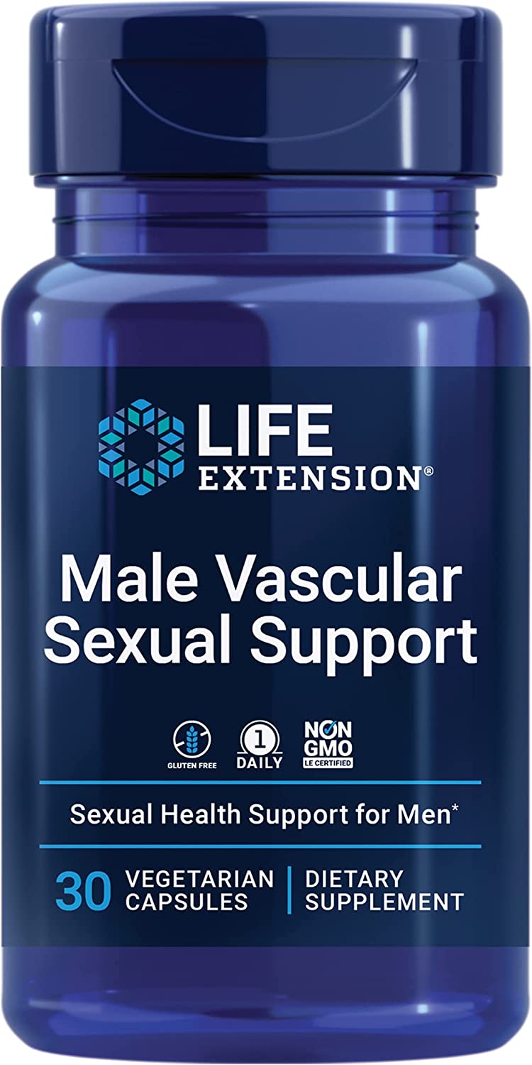 Life Extension, Male Vascular Sexual Support, 30 Vegetarian Capsules