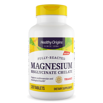 Magnesium Bisglycinate Chelate 120 Tablets by Healthy Origins best price