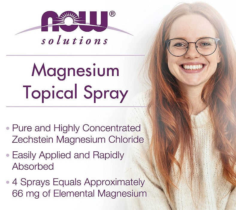 Magnesium Topical Spray, 8 fl oz (237 ml) by NOW