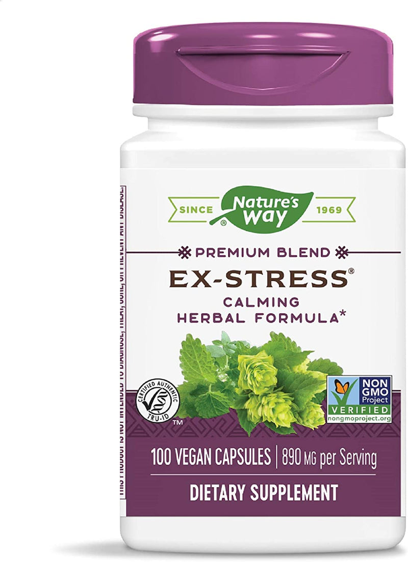 Ex-Stress Calming Formula 445 mg 100 Vege Capsules by Nature&