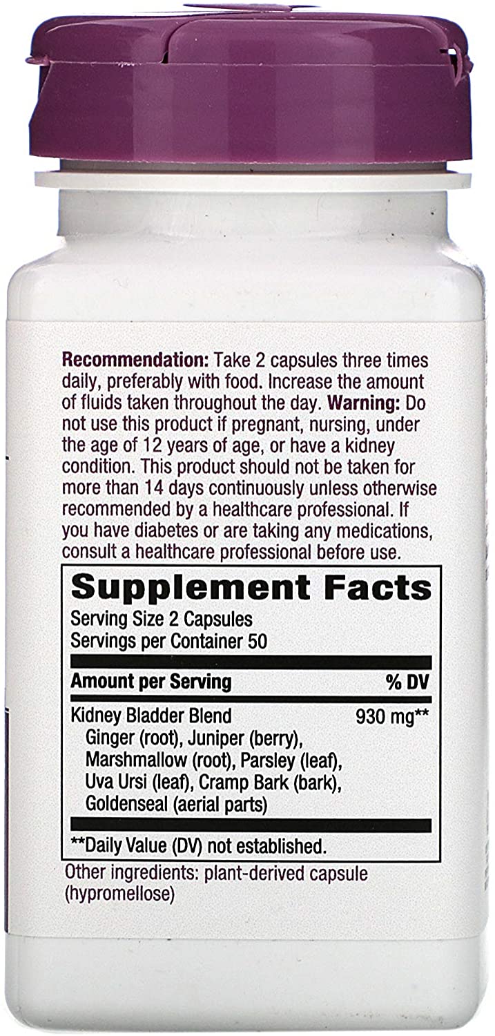 Kidney Bladder 465 mg 100 Vege Capsules by Nature&