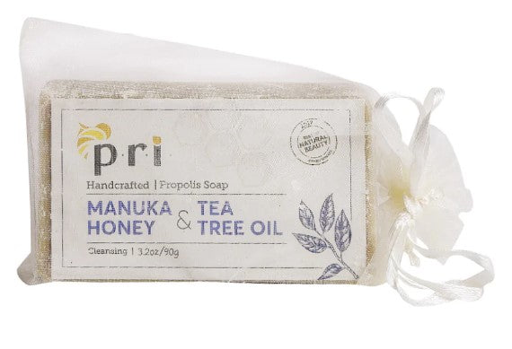 Propolis Soap with Manuka Honey & Tea Tree Oil 3.2 oz (90g), by P.R.I