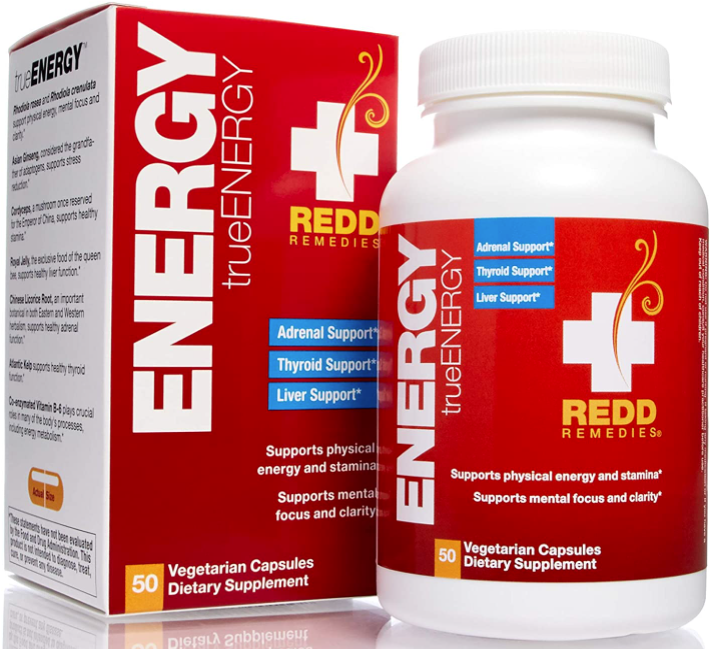 True Energy 50 Vegetarian Capsules, by Redd Remedies