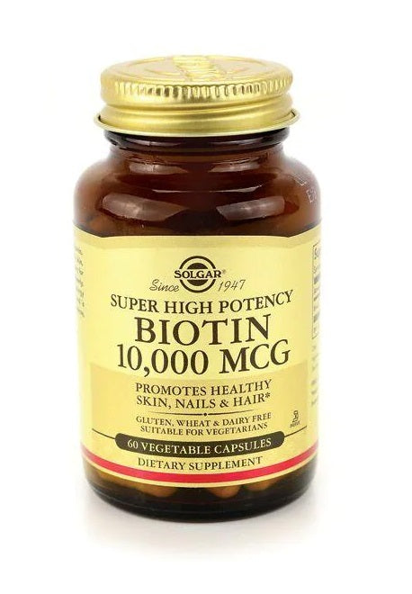 Super High Potency Biotin 10,000 MCG 60 Vegetable Capsules