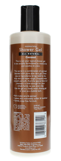 Moisturizing Coconut Shower Gel 12 fl oz, by ShiKai